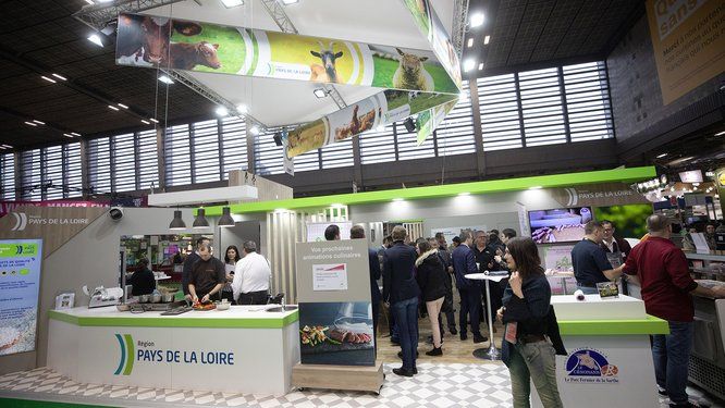 vue du stand Région des Pays de la Loire sur le salon de l'agriculture de Paris