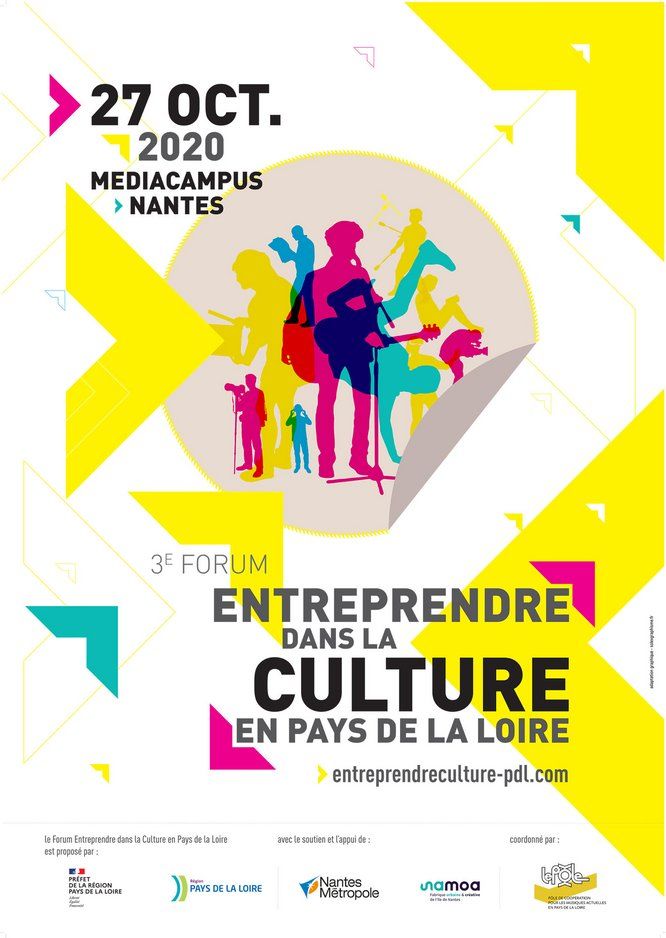 Affiche Forum Entreprendre dans la Culture 2020