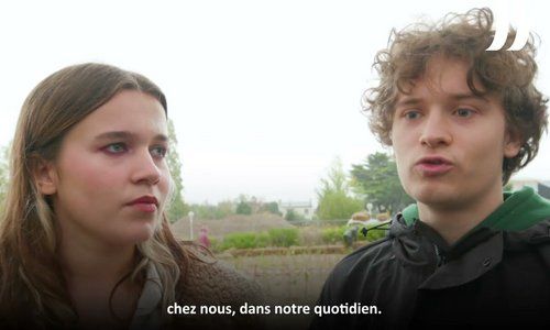 Les élèves du lycées Aristide Briand à Saint-Nazaire plantent des arbres