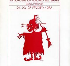 Programme annexé à la demande de subvention pour 1987 (dessinateur P. Grey).