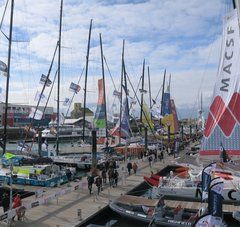 Port des Sables d'Olonne à l'ouverture du village départ du Vendée Globe 2020